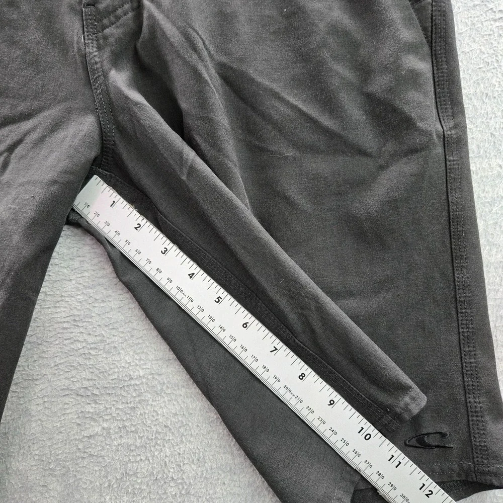 ONeill Men Shorts 30 Gray Polyester Blend Elastane Hybrid‎ Casual 11